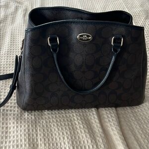 Coach Black Signature Tote Bag